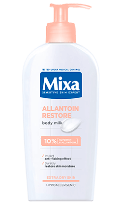 Mixa Allantoin Restore zklidňující tělové mléko pro velmi suchou pokožku
