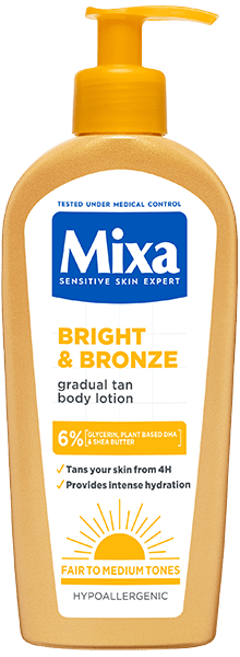Mixa Niacinamide Bright & Bronze tělové mléko