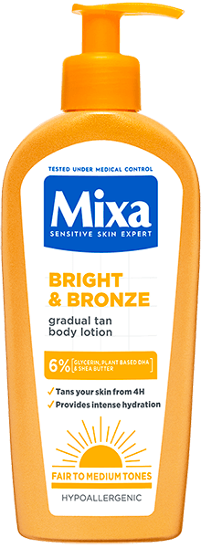 Mixa Niacinamide Bright & Bronze tělové mléko